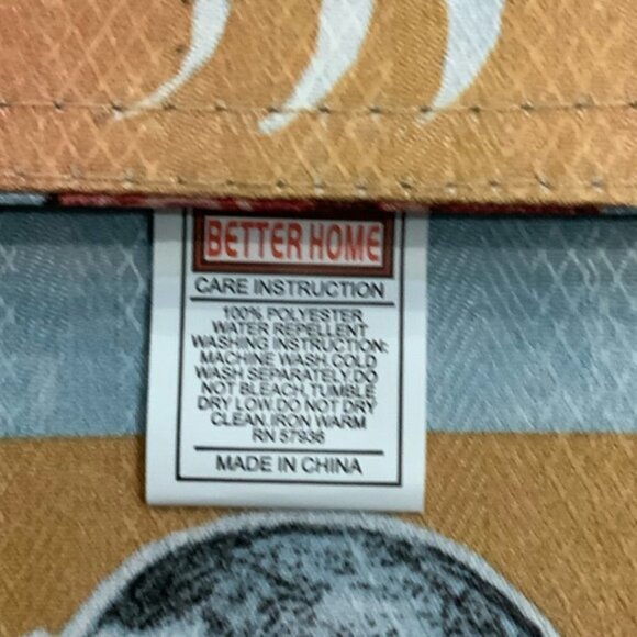 Coffee Cup Theme Placemats Printed Lined Reversible Retro Block Pattern Set of 4 - Picture 4 of 15